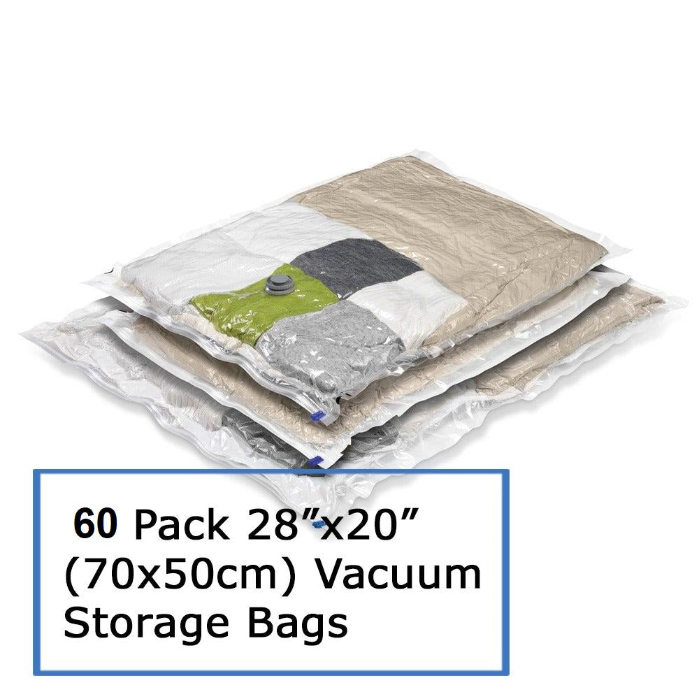 QQbed 10 Pack X6 Super Jumbo XL Biggest Vacuum Space Saver Storage Bag + X4 Travel Bag