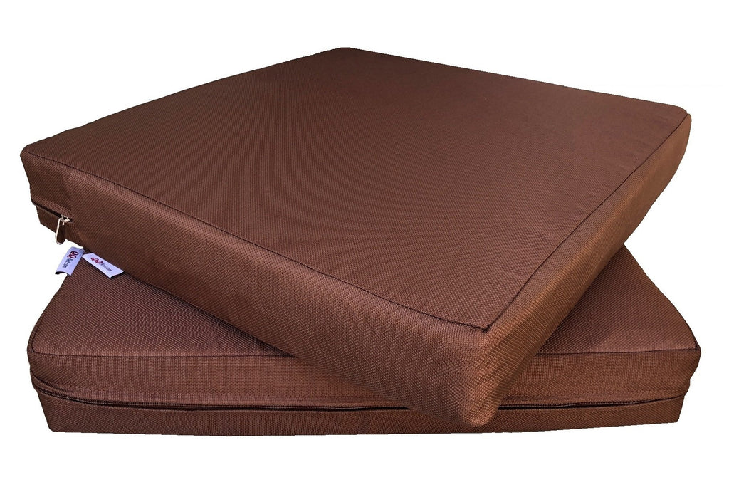 2 Pack Memory Foam Patio Cushion at 24X22X4, 20X18X4 or 18X16X4